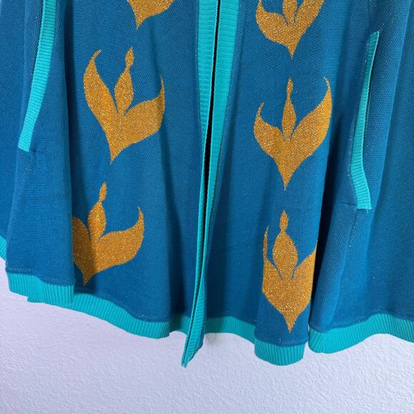 Elhoffer Design Cape Sweater Womens Russian Princess Knit Cardigan Costume Anya - Picture 6 of 12